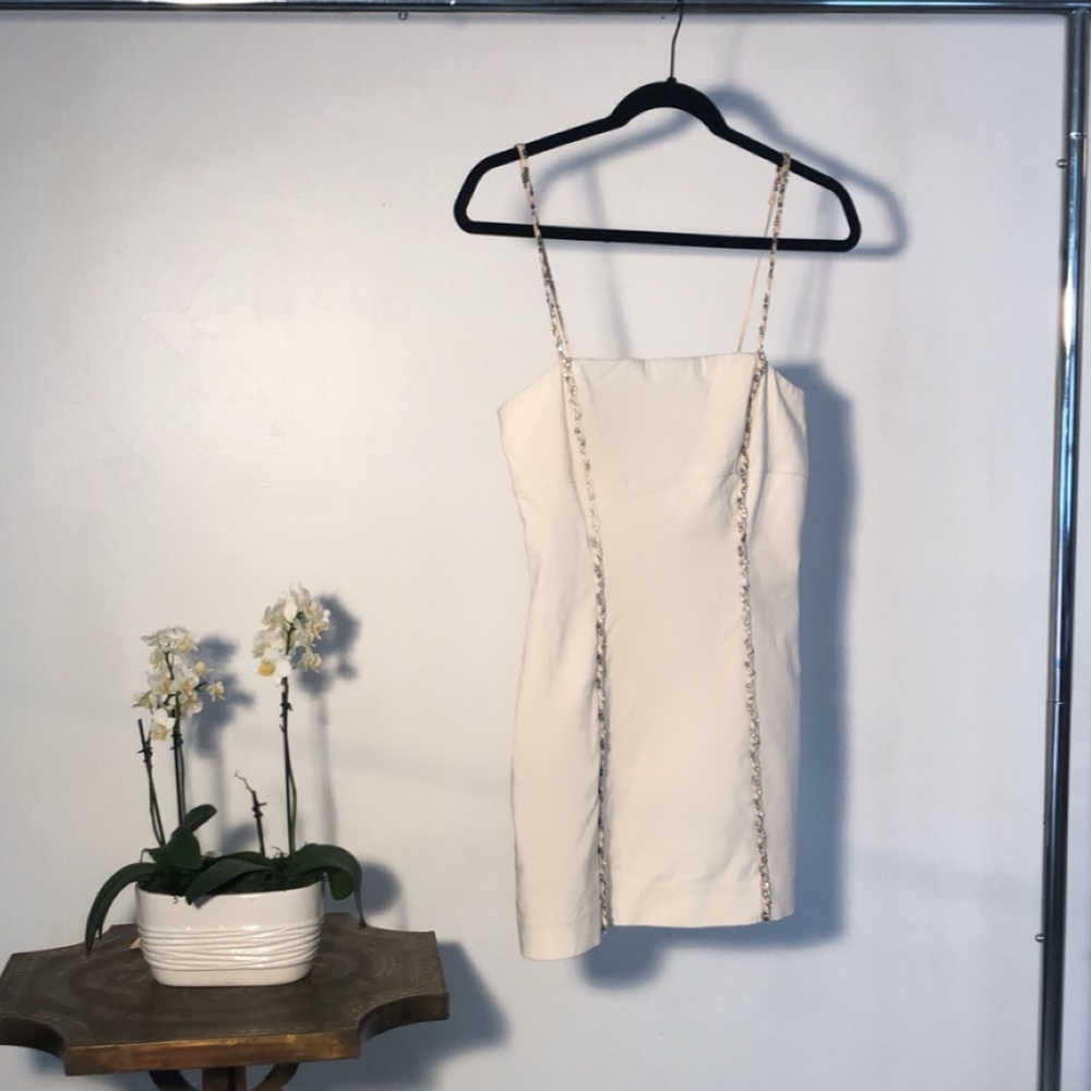 Hot White Mini Cocktail Dress